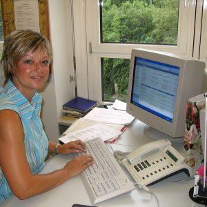 Angelika Schulz bei der Arbeit