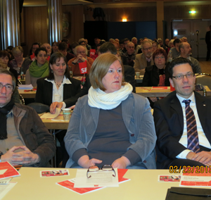 Natürlich auch vor Ort: Bundestagskandidat Dierk Timm mit seiner Frau Barbara Timm-Heising.
