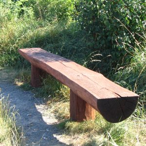 Parkbank erhielt Farbe zurück