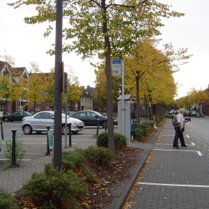 Marktplatz Stommeln mit Parkgebühren