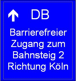 Bahnhof Pulheim Wegweiser