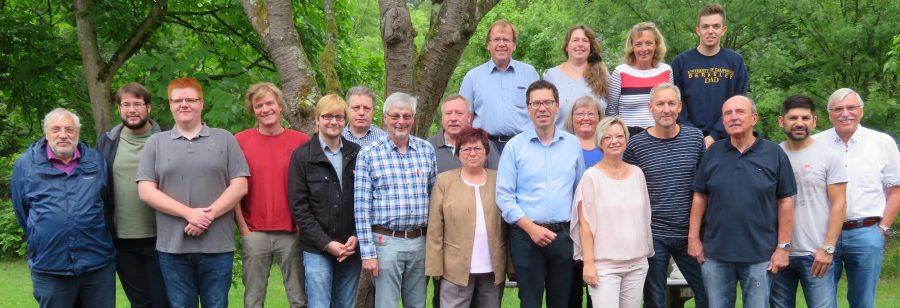 Die SPD Ratsfraktion und die sachkundigen Bürgern auf der Klausurtagung im Juli 2017