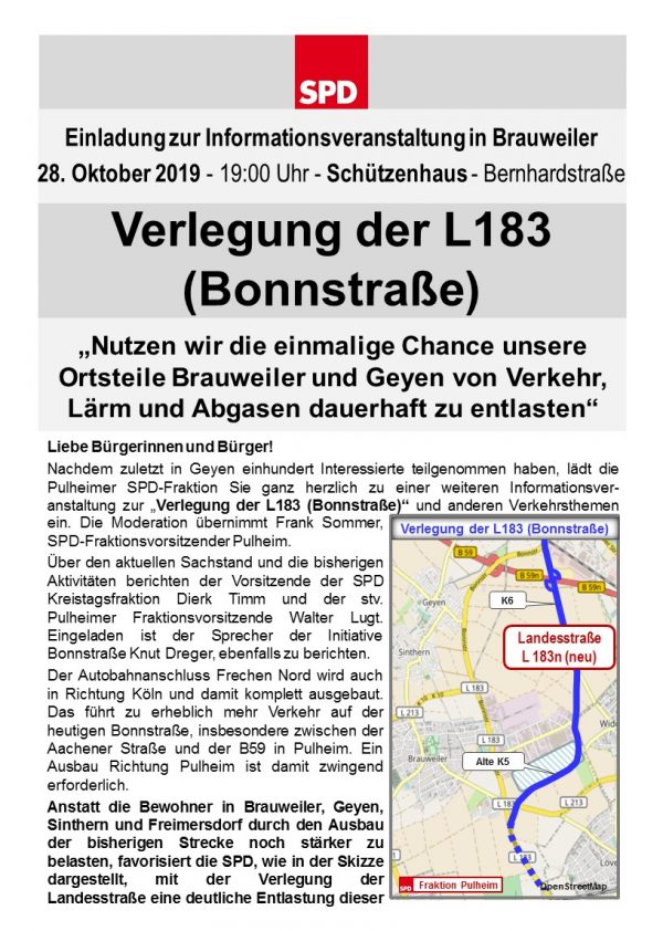 Einladung zur Infoveranstaltung Bonnstraße Seite 1