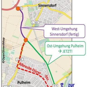 Planskizze der Ostumgehung