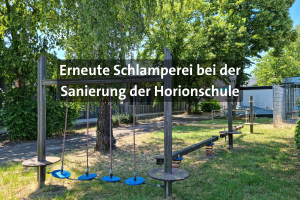 Gesperrte Spielgeräte an der Horionschule